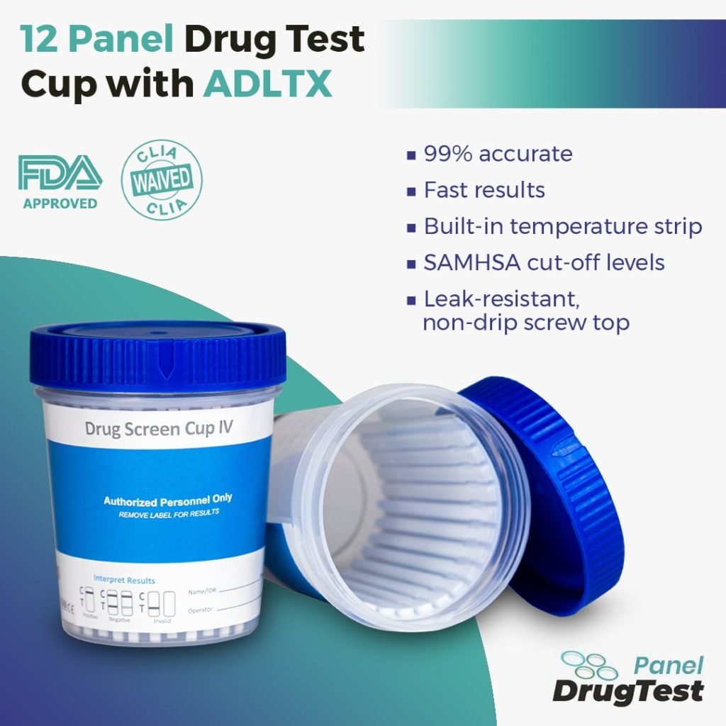 12 Panel Drug Test Cup With Pcp Clia Waived Free Shipping 3632