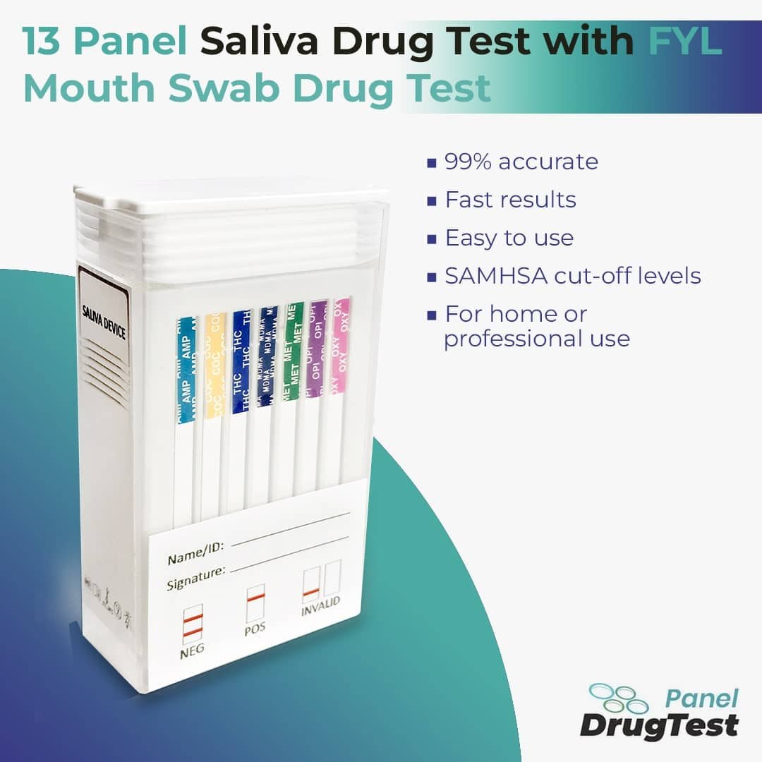 13 Panel Saliva Drug Test with Fentanyl In Bulk