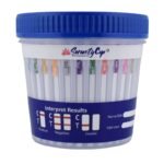 6 Panel Drug Test Cup with THC/50, OPI/300 & Adulterations Click Top Economy Cup - 90ml - Image 2